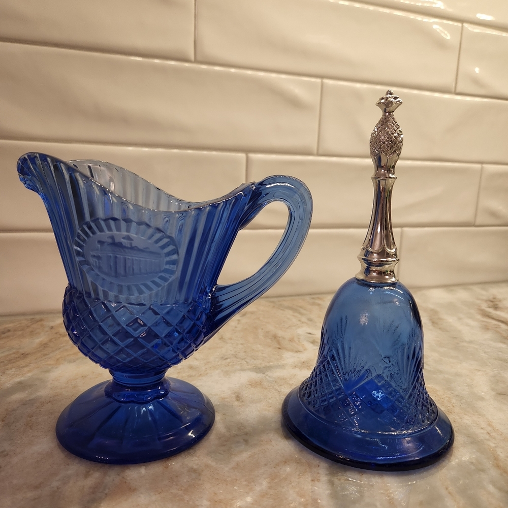 Avon 1976 blue bell and pitcher